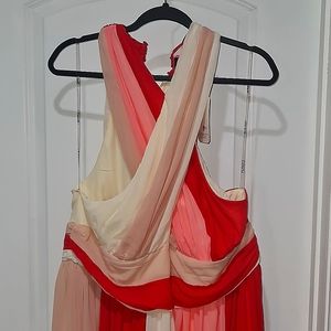 Gorgeous Cross Front Pleated L'ATISTE Maxi Dress - SOLD